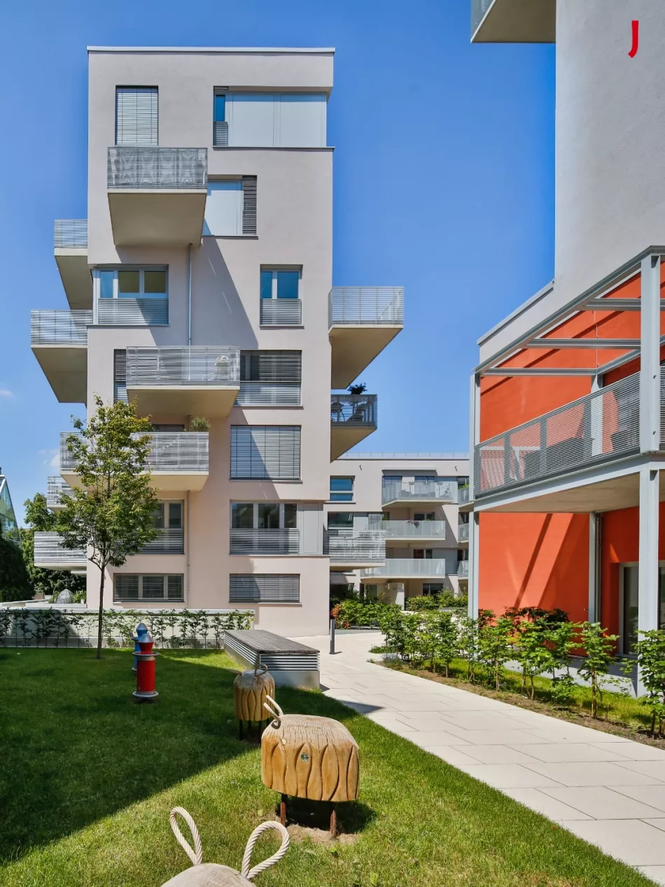 Am Donauufer - im Zentrum der Doppelstadt